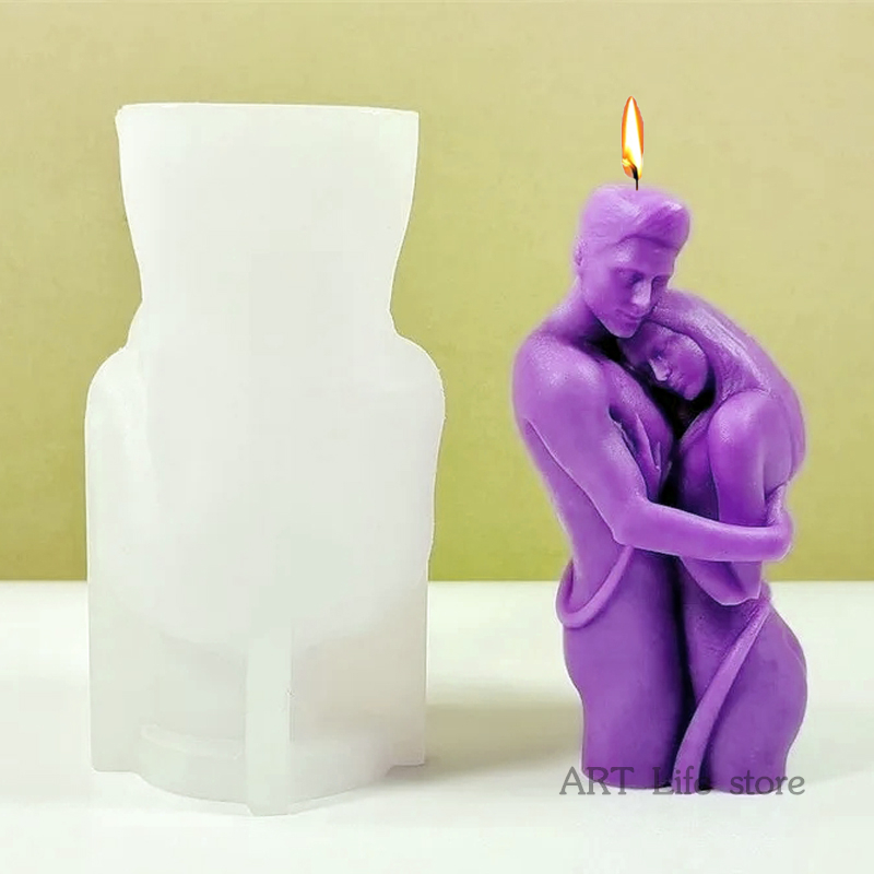 Kitchen Gadgets For Mom - Sevgililer Günü Çift Kucaklama Silikon Mum