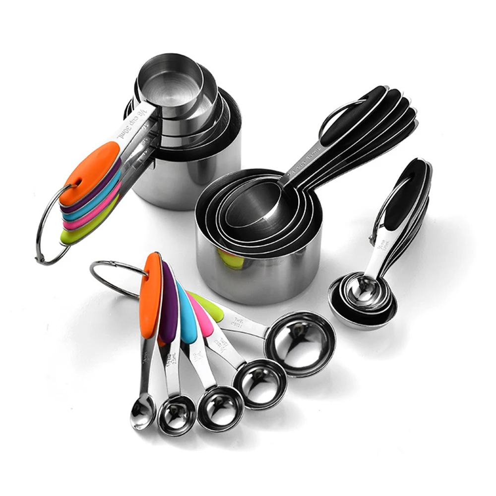 Kitchen Gadgets Products - 5/10 adet paslanmaz çelik ölçüm bardak