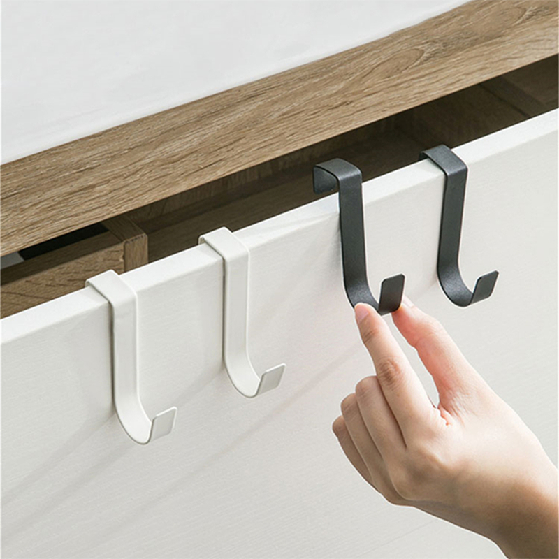 Kitchen Gadgets And Utensils - S-Şekilli Metal Kancalı Dolap Kapısı Asma