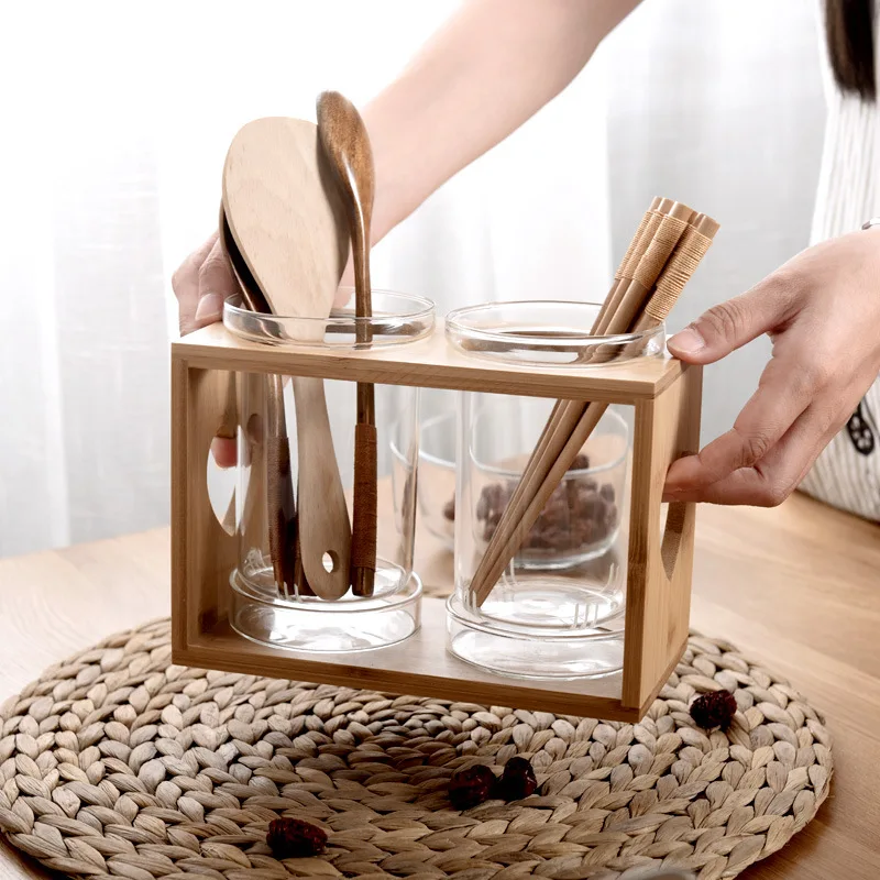 Kitchen Gadgets In Japan - Mutfak Gereçleri Saklama Kabı Cam Çatal