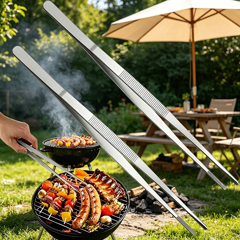 Kitchen Gadgets And Utensils - Çok İşlevli Barbekü Maşası Paslanmaz Çelik