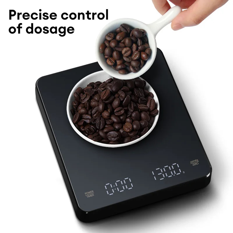 Kitchen Timer Digital - Dijital Kahve Terazisi, Zamanlayıcılı LED Ekranlı