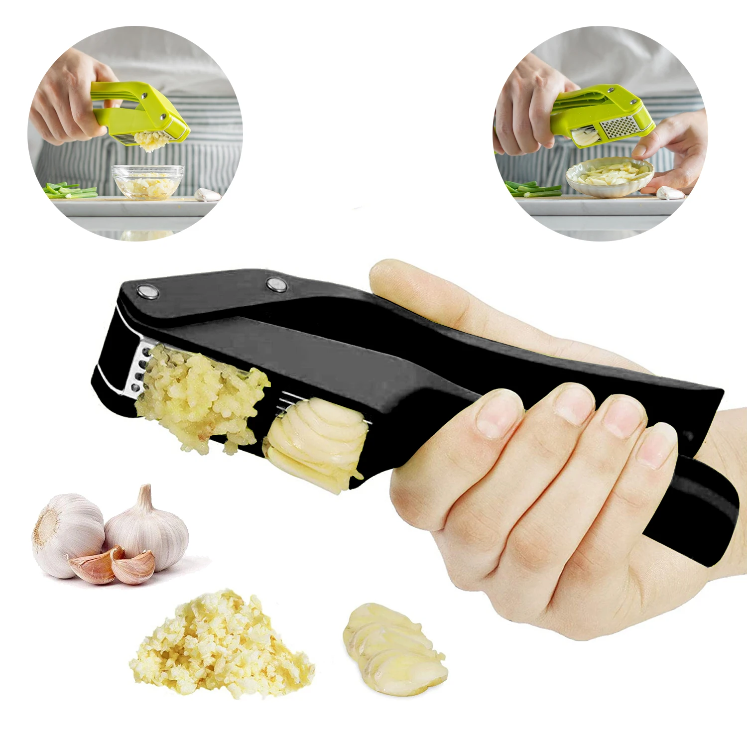 Kitchen Gadgets Cool - 2'si 1 Arada Sarımsak Ezme ve