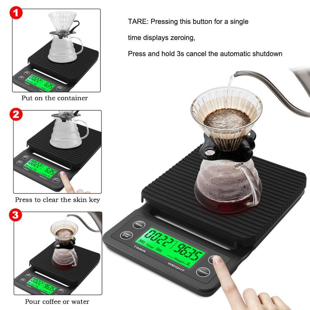 3kg/0.1g 5kg/0.1g Damla Kahve  - Kitchen Timer Digital incelemesi ve fiyatı