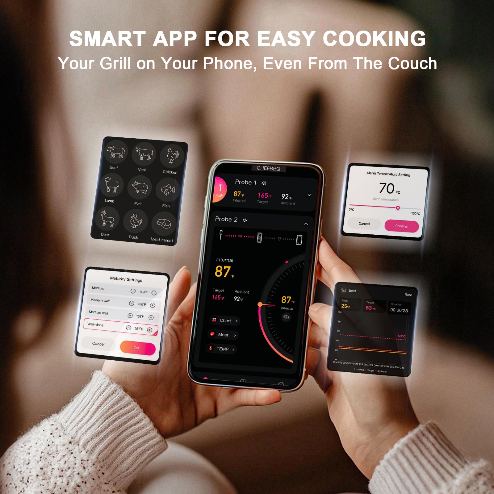 Kablosuz Bluetooth Et Termomet - Kitchen Timer Digital incelemesi ve fiyatı