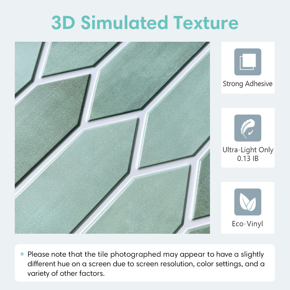 1/10 adet 3D Kiremit Etiket, M - Kitchen Gadgets Green incelemesi ve fiyatı