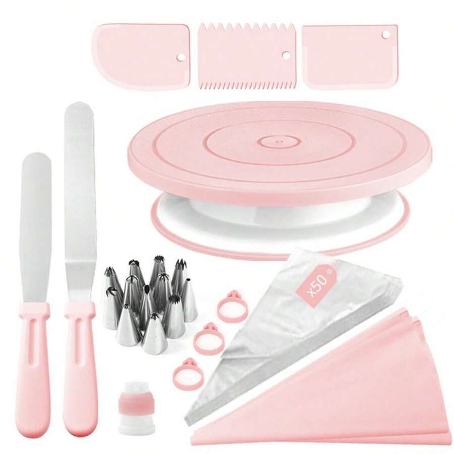 74 Parça Pembe ve Yeşil Pasta  - Kitchen Gadgets Green incelemesi ve fiyatı