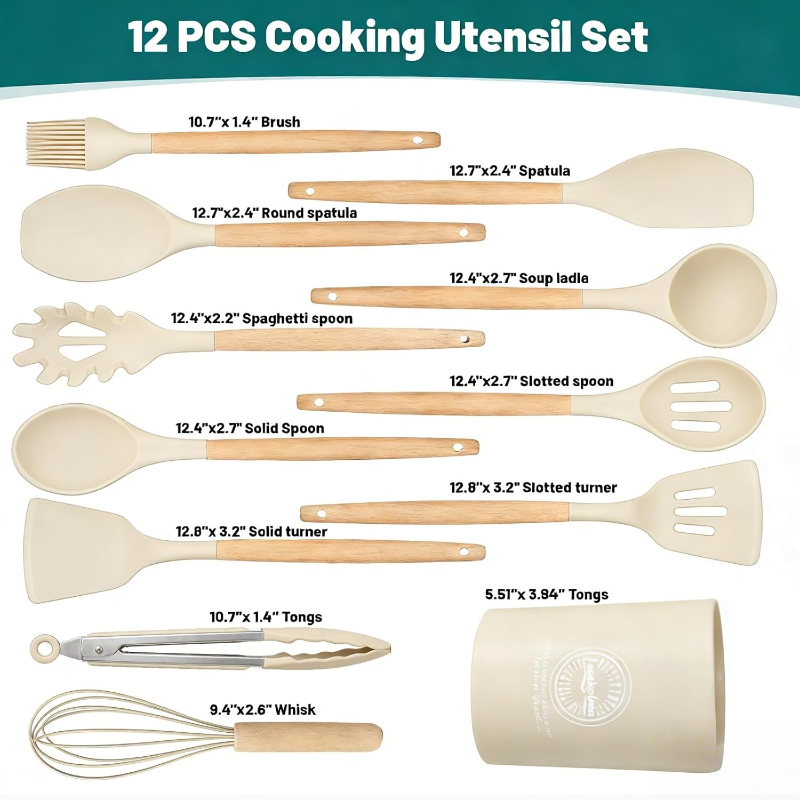 Ahşap Saplı Silikon Mutfak Ger - Kitchen Gadgets And Utensils incelemesi ve fiyatı