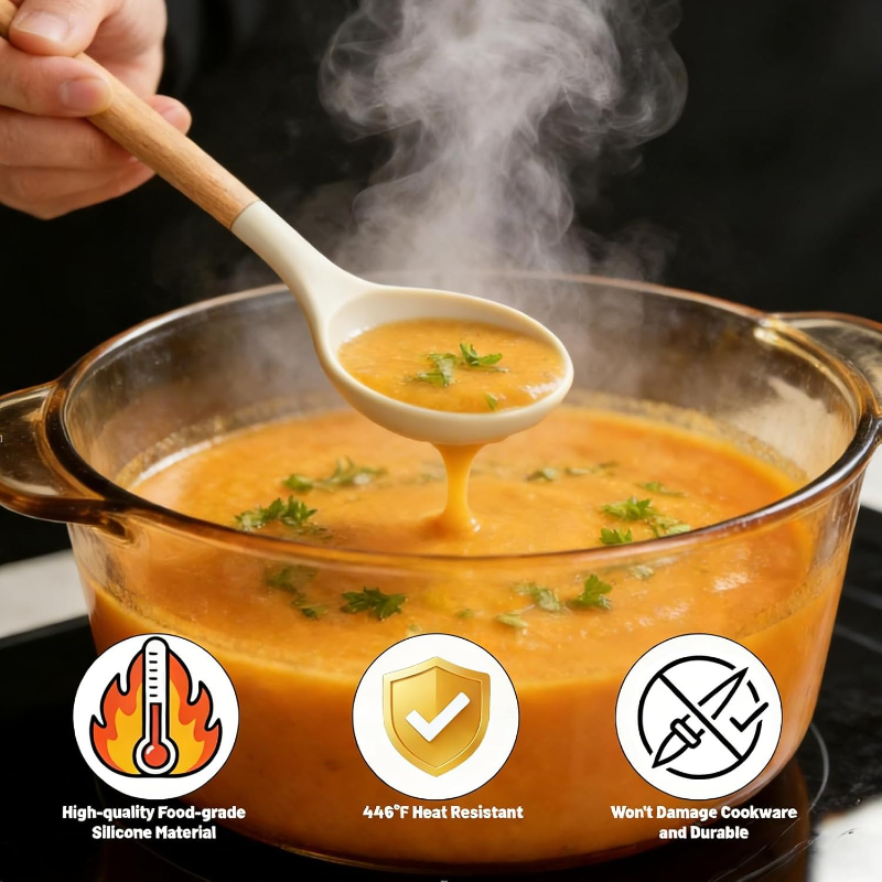 Ahşap Saplı Silikon Mutfak Ger - Kitchen Gadgets And Utensils incelemesi ve fiyatı