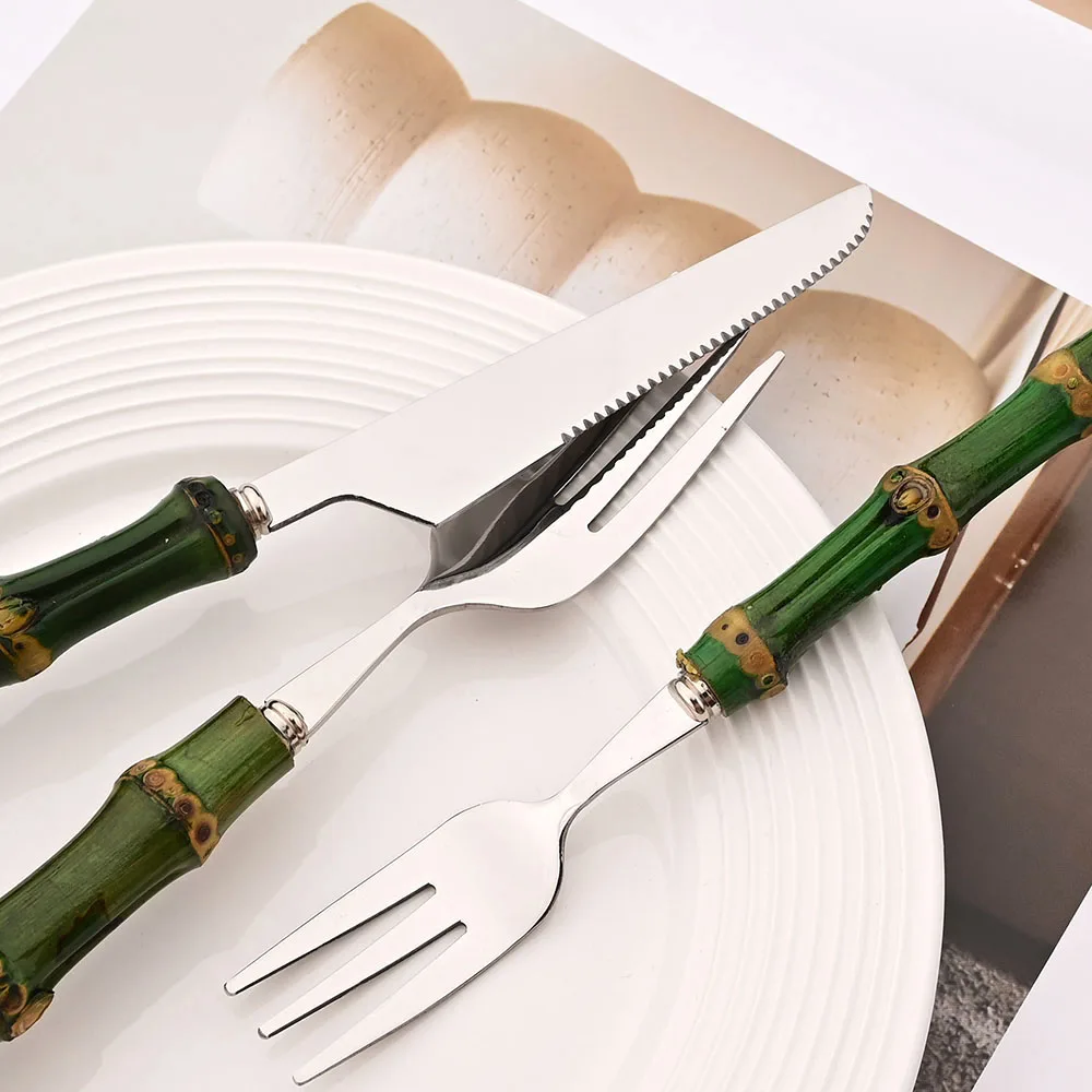4 adet doğal bambu saplı yemek - Kitchen Gadgets Green incelemesi ve fiyatı