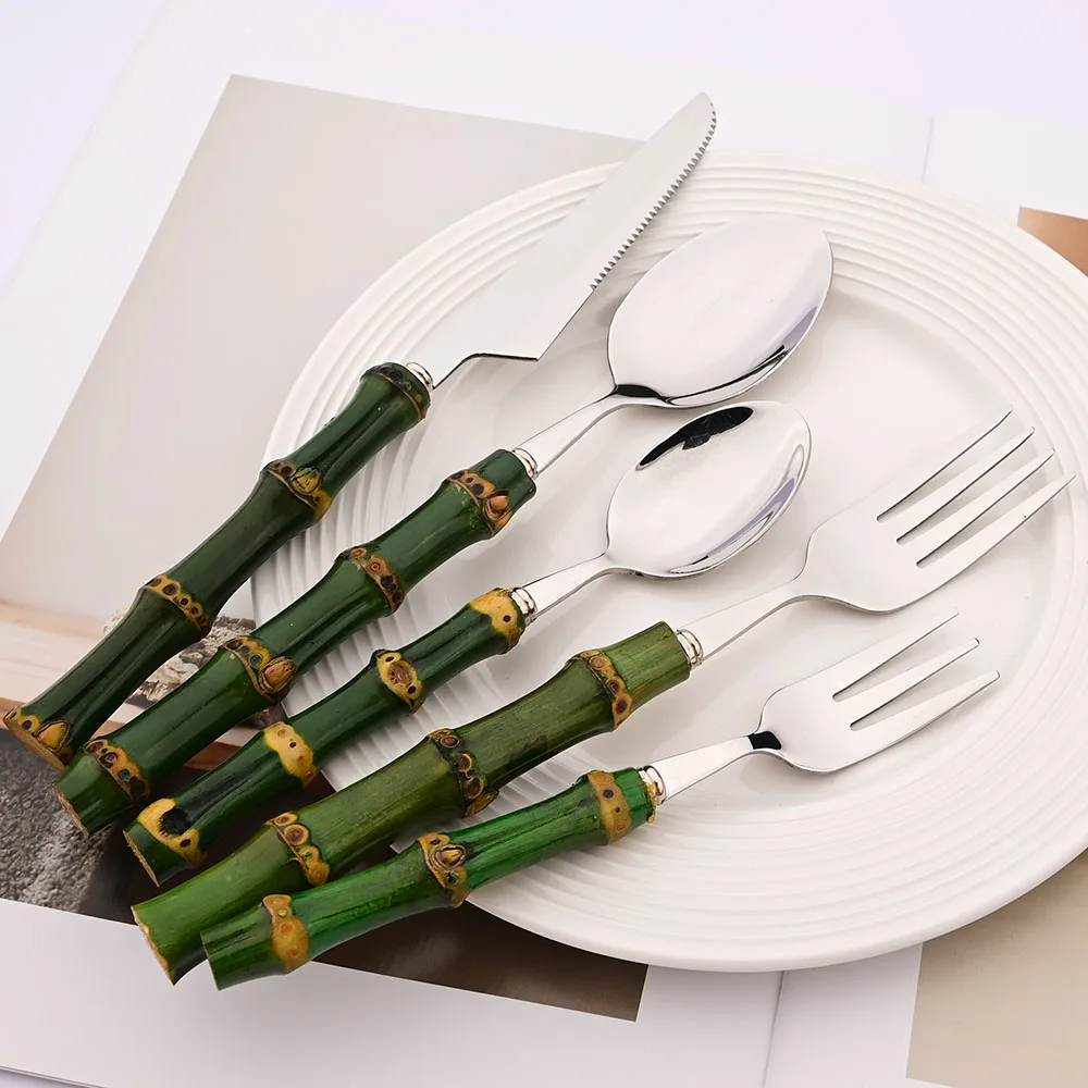 4 adet doğal bambu saplı yemek - Kitchen Gadgets Green incelemesi ve fiyatı